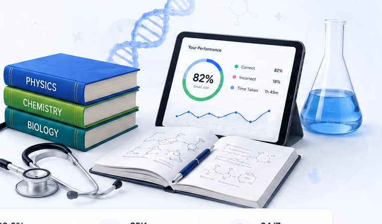 NEET preparation — physics, chemistry, biology